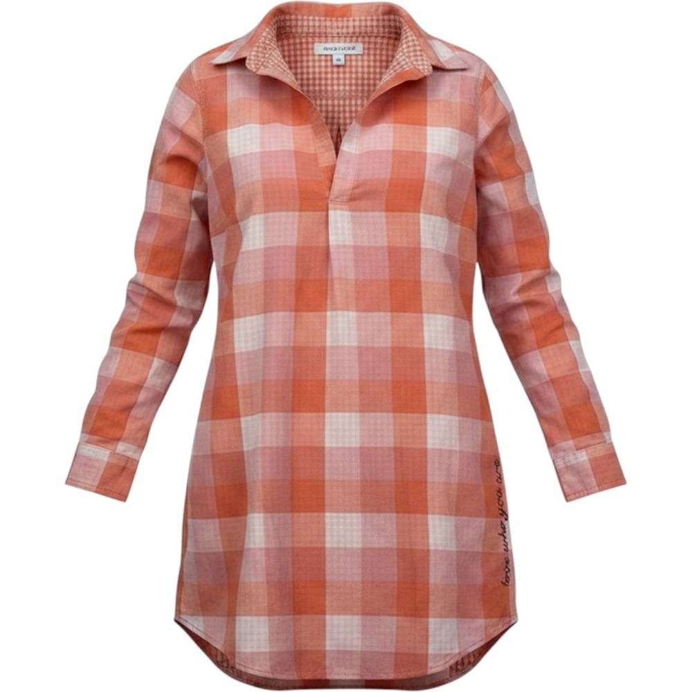 Life is Good Sleep Women's XS‎ Xsmall Plaid Sleep Long Short Pajama Dress